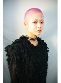 バズカット/坊主女子/刈り上げ女子/ハイトーン/ピンク系カラー
