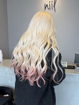 ニール(niil)&nbsp;【REINA】抜きっぱなしブロンドとホワイトピンク