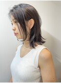 ◆ 【透明感】地毛風ダークカラー×外ハネミディアム