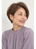 55. 髪質改善カラーエステ/大人上品ショートボブ/艶髪