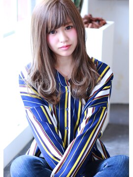 ラファンジュ ヘアー クレオ(Rohange hair Creo) 【Creo】メルティハイトーン#厚めバング#ハイライトカラー#小顔