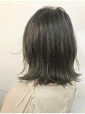 【cuzKLUB】ミディアムボブ×オリーブアッシュ