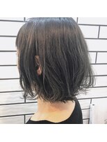 スケッチ(sketcH)&nbsp;【sketcH.お客様ヘア】ルーズな切りっぱなしグレージュボブ