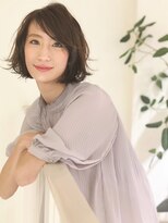 アニモ フィオレンテ いなげや松伏店(animo FIORENTE) +animo松伏+インナーカラーでフェアリーな大人ボブ♪