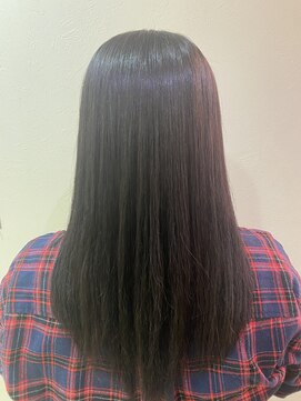 ビューティーヘアサロン アングル 八戸ノ里店(Beauty Hair Salon angle) 艶と柔らかなストレートヘア