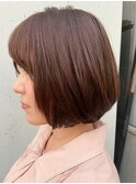 【roijir 表参道】レイヤーボブ×暖色系カラー