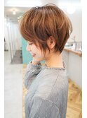 大人可愛い小顔似合わせショートボブ。くびれ◎小顔ボブ◎耳掛け