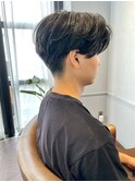 ツーブロック刈り上げセンターパート