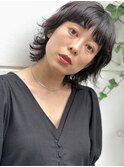 乾かすだけで決まる無造作ウルフレイヤーヘアー