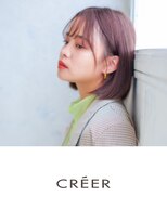 クレール 塚口店(CREER) ココアベージュ×のばしかけボブ◎シースルーバンクで大人っぽく