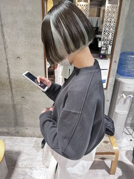 シィーム(cime) インナーカラー インナーブリーチ シルバーカラー