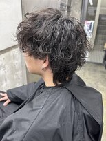波巻きスパイラルパーマ　メンズ　名古屋　名駅　眉毛