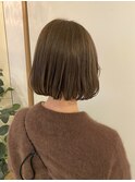 【Nao】韓国風ボブ×ナチュラルベージュ