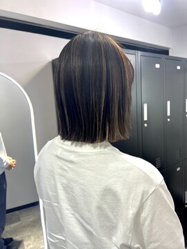 ピリオド 蒲田(Period.) ボブ/ハイライトカラー