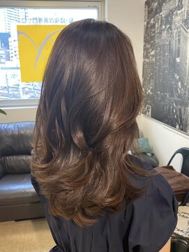 ナナナパレナ 梅田店(nanana parena) 女性からの支持率◎コテ巻き風パーマの大きめ艶カールミディアム