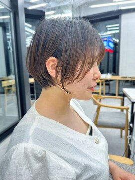 ビューナゴヤ 名駅(VIEW NAGOYA) 魅力倍増カールシアーカラーショートヘアダークアッシュ