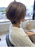 ショートボブ×ナチュラルハイライト