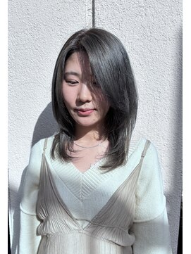 のあともあ レイヤースタイル　オリーブグレー