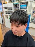 王道刈り上げ2ブロックショート