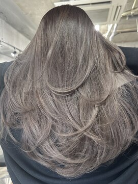 アポロ 横浜駅店(apollo) レイヤーボブハイライトブリーチレイヤーハイトーングレージュ