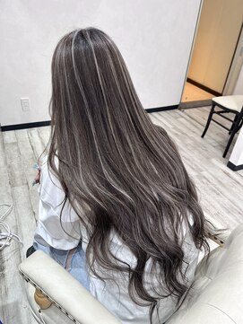 ベルヘアーデザイン 堺東(Belle hair Design) 外国人風/コントラストハイライト/ハイライト/レイヤーカット