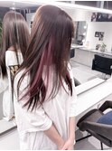 ハイライトカラーミルクティーベージュレイヤーカット