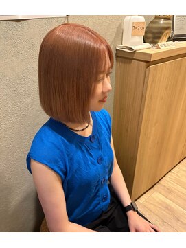 カナモ(Canamo) ブリーチでオレンジカラー