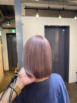 ジュール 池袋(Joule) 淡めラベンダーピンク/ボブ/ブリーチカラー/池袋