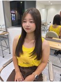 韓国ヘア/顔まわり/韓国レイヤー/前髪カット/小顔/韓国風