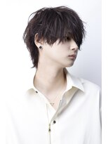 アーリー(Ali'i)&nbsp;ウルフ茶髪平成ヘア外ハネ襟足メンズパーマ