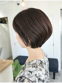 ショートレイヤー ブラウンカラー