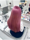 くびれヘアアプリコットオレンジハイライトカラーブルーカラー