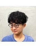 優しい印象◎ニュアンスパーマ×清潔感マッシュ