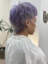 パークレーン アイス イヴェン アネックス(PARK LANE ICI yeven.anx)&nbsp;ブリーチなしカラー/ハイトーン/定番センターパートウルフYUKI