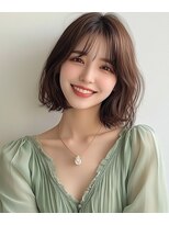 ピーチ バイ ニューヨークニューヨーク(a Peach by NYNY)&nbsp;大人可愛い大人美人ふんわりカール小顔カットショコラアッシュ