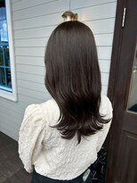 アズグロウヘアー(AS GROW HAIR) 【透明感】ダークグレージュレイヤーハイライトカラー
