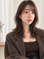 キース ヘアアンドメイク 恵比寿(kith. hair&make)&nbsp;透明感シアーブラウン/ミディアムレイヤー/顔まわりカット