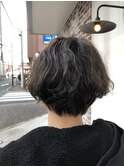 ショートボブ×パーマ