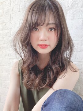 ジーナ 渋谷駅前(Zina) 【Zina　渋谷】イメチェン毛先パーマ耳かけ×フォギーベージュ