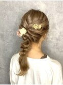 20代/30代/40代/似合う/小顔/編み下ろし/ヘアアレンジ
