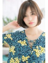 小顔前下がりナチュラルアッシュミニボブa1