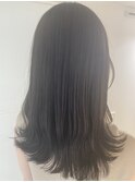 くすみ系カラー×波巻きウェーブ