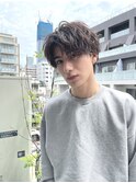 【aRietta】緩めパーマ×無造作センターパート