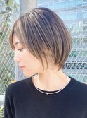 似合わせカット　横顔美人　くせ毛ショート　大場猛