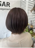 ショートボブ×ラベンダーアッシュ