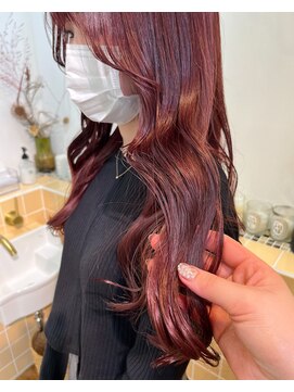 ネルケ 立川(nelke) ロングヘア×オリーブカラー_髪質改善トリートメント_韓国