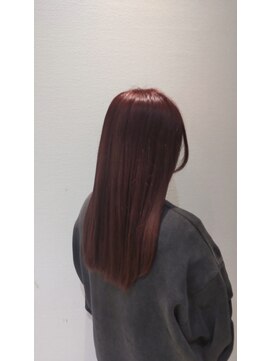 フィゼル あべのルシアス店(Aujua fizelle) ダブルカラーワインレッド