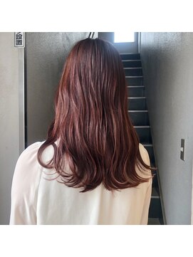 ブロッサム 北浦和店 ピンクブラウンベージュインナーカラーハイライト髪質改善北浦和