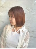 柔らかいボブスタイル