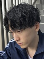 スパイラルパーマニュアンスパーマ刈り上げメンズマッシュパーマ